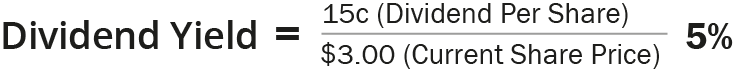 Ratios Dividend yield answer